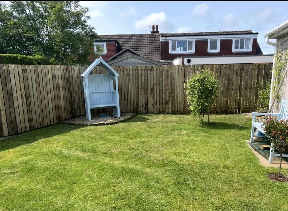Recent fencing and decking job by Alba Boundaries in East Dunbartonshire