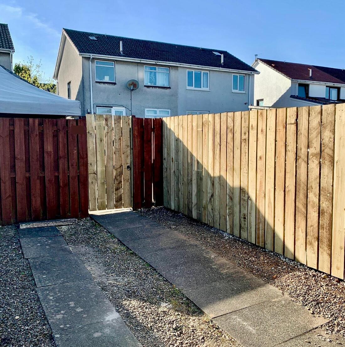 Fence extension & gate, Milngavie
